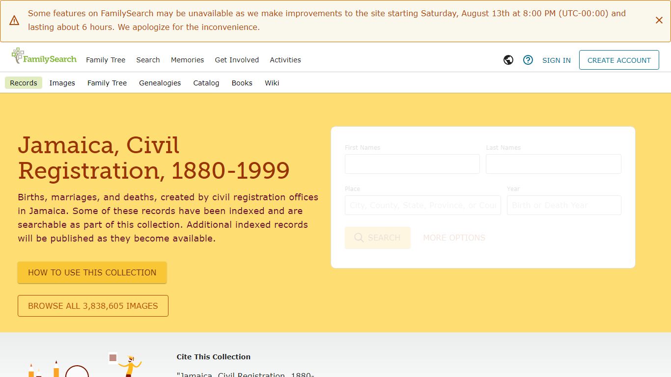 Jamaica, Civil Registration, 1880-1999 • FamilySearch